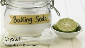  Presentation with baking soda - PPT theme enhanced with baking soda and lemon background and a  colored foreground