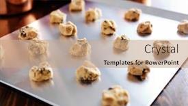  Presentation with baking cookies - Cool new presentation with dough for chocolate chip cookies backdrop and a coral colored foreground