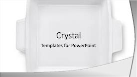  Presentation with top view of soybean - Colorful PPT theme enhanced with baking tray isolated on white backdrop and a white colored foreground