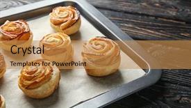  Presentation with puff pastry - Cool new theme with baking tray with apple roses backdrop and a  colored foreground