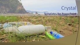  Presentation with plastic pollution - Slide deck enhanced with bako-national-park-malaysia background and a sky blue colored foreground