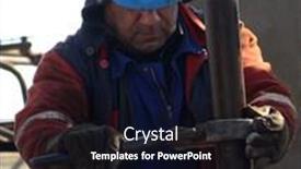  Presentation with drilling rig - Theme enhanced with baku-azerbaijan-feb-4 background and a wine colored foreground