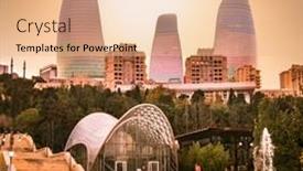  Presentation with height - Slides featuring baku-azerbaijan-oct-3-2016 background and a lemonade colored foreground