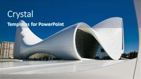  Presentation with award - PPT theme featuring baku-azerbaijan-okt-4-2016 background and a ocean colored foreground