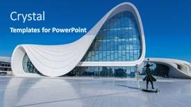  Presentation with award - PPT layouts with baku-december-27-heydar-aliyev background and a ocean colored foreground