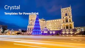  Presentation with government - Beautiful slide set featuring baku-january-3-2014-government backdrop and a ocean colored foreground