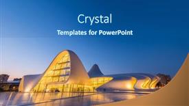  Presentation with award - Slide set consisting of baku-july-20-heydar-aliyev background and a ocean colored foreground