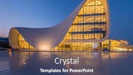  Presentation with award - PPT theme with baku-july-20-heydar-aliyev background and a ocean colored foreground