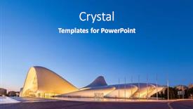  Presentation with award - Colorful presentation design enhanced with baku-july-20-heydar-aliyev backdrop and a teal colored foreground