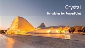  Presentation with award - PPT theme enhanced with baku-july-20-heydar-aliyev background and a ocean colored foreground