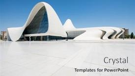  Presentation with award - Colorful slides enhanced with baku-may-03-heydar-aliyev backdrop and a white colored foreground