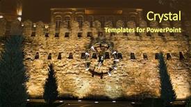  Presentation with ancient - Cool new presentation with baku old town azerbaijan backdrop and a  colored foreground