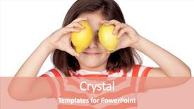  Presentation with balance diet - Slide deck consisting of helping hands care for the elderly concept background and a lemonade colored foreground