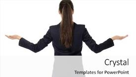  Presentation with balance of payment - Theme with balance gesture on white background background and a white colored foreground