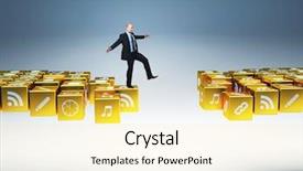  Presentation with balance - Beautiful PPT layouts featuring balance on 3d abstract gold backdrop and a blonde colored foreground