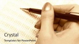  Presentation with data analysis - Amazing slides having balance sheet - data analysis image specialy backdrop and a lemonade colored foreground