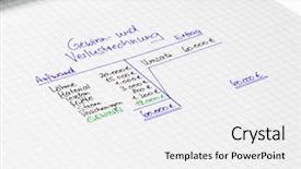  Presentation with gastrointestinal medical concept gerd - Presentation design with balance sheet revenues and outgoing background and a white colored foreground