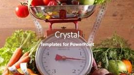  Presentation with balance - Amazing presentation theme having balance-with-fruit-and-vegetable backdrop and a red colored foreground