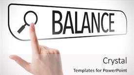  Presentation with autobiography biography written in search - Audience pleasing PPT theme consisting of balancing worklife family - balance written in search bar backdrop and a white colored foreground