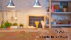  Presentation with culinary - PPT theme enhanced with balanced-diet-cooking-culinary background and a coral colored foreground