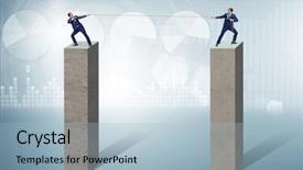  Presentation with war - PPT theme enhanced with balanced leadership - competition concept with tug background and a light blue colored foreground