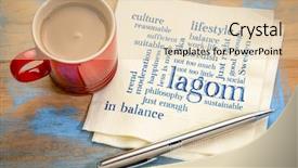  Presentation with swedish - Presentation consisting of lagom swedish concept of balanced background and a light gray colored foreground