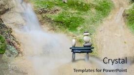  Presentation with zen - Presentation enhanced with rock zen stack in front background and a soft green colored foreground