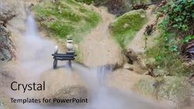  Presentation with zen - Presentation theme featuring rock zen stack in front background and a light gray colored foreground