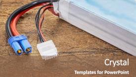  Presentation with drones - PPT theme having balancing and main power plug background and a tawny brown colored foreground