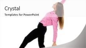  Presentation with young business people - Beautiful PPT layouts featuring pink shirt and slip backdrop and a white colored foreground