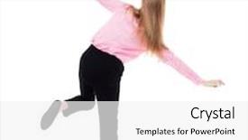  Presentation with falling person - Theme enhanced with balancing young business woman or dodge falling woman rear view people collection backside view of person isolated over white background the girl office worker in black trousers shows plane background and a white colored foreground