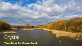  Presentation with nature - PPT layouts enhanced with balaton-felvideki-nature-reserve-kis background and a tawny brown colored foreground