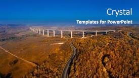  Presentation with hungary - Slides enhanced with balaton-hungary-longest-bridge background and a teal colored foreground