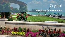  Presentation with hungary - Audience pleasing PPT layouts consisting of balaton-lake-summer-landscape backdrop and a teal colored foreground