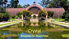  Presentation with san diego california - Slides featuring balboa park in san diego background and a tawny brown colored foreground