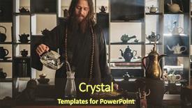  Presentation with tea - Colorful slide set enhanced with balck - tea ceremony is perfomed backdrop and a tawny brown colored foreground