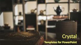  Presentation with balck - Presentation consisting of balck designs - preparing coals for a tea background and a tawny brown colored foreground