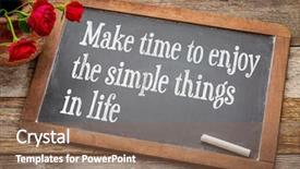  Presentation with wood simple - Audience pleasing presentation theme consisting of balckboard - make time to enjoy backdrop and a violet colored foreground