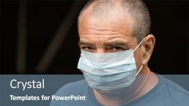  Presentation with medical dark - Slide deck enhanced with bald-adult-man background and a seafoam green colored foreground