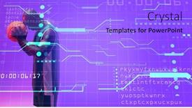  Presentation with african pattern - Presentation with bald-african-american-player-holding background and a light blue colored foreground