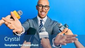  Presentation with bald - Audience pleasing presentation theme consisting of bald-man-with-beard-being backdrop and a ocean colored foreground