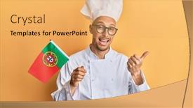  Presentation with bald - Presentation with bald-man-with-beard-wearing background and a yellow colored foreground