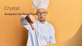  Presentation with bald - Audience pleasing presentation theme consisting of bald-man-with-beard-wearing backdrop and a yellow colored foreground