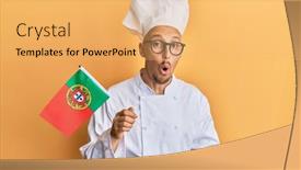  Presentation with bald - PPT layouts having bald-man-with-beard-wearing background and a yellow colored foreground