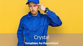  Presentation with skin infection - Theme consisting of bald-man-with-beard-wearing background and a ocean colored foreground