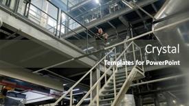  Presentation with polymer - Slide set having bald-mature-foreman-with-digital background and a dark gray colored foreground