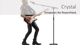  Presentation with punk - Audience pleasing slides consisting of bald-punk-rocker-singing backdrop and a light gray colored foreground