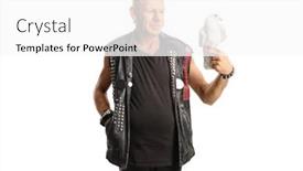  Presentation with white dove - Theme with bald-punk-with-a-white background and a white colored foreground