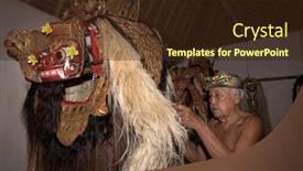  Presentation with overcoming - Colorful slide set enhanced with bali-april-13-2014 backdrop and a wine colored foreground