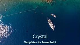  Presentation with coast line - Beautiful PPT theme featuring bali-beach-coast-line backdrop and a navy blue colored foreground